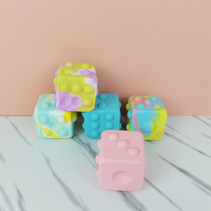 Jincan nhà máy bán buôn Silicone giải nén bóng <span class=keywords><strong>Cube</strong></span> mềm Báo Chí bóp đồ chơi cho trẻ em nóng bán OFF-The-Stock Pioneer đồ chơi - Product Image 2