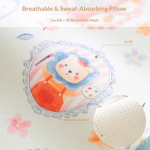 Almohada Plana Anti-vómito Transpirable de Seda Helada para Bebés Recién Nacidos de 0 a 12 <span class=keywords><strong>Meses</strong></span>, Sensación Refrescante de Verano, Venta al por Mayor de Fábrica/OEM - Product Image 2