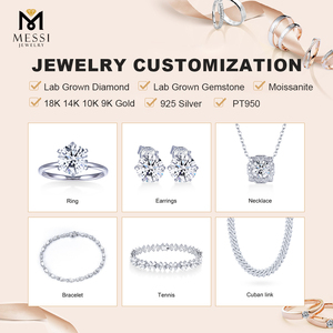 Pendientes de Diamantes de Oro Blanco de 9K con 0.5CT Cada Uno, Modelo MSE-885 de Messi Jewelry, para Mujer - Product Image 6