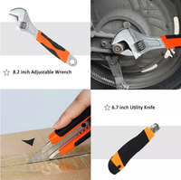 Kit d'outils électriques sans fil 21V avec batterie au lithium, multifonction, pour le bricolage et les travaux domestiques, avec perceuse