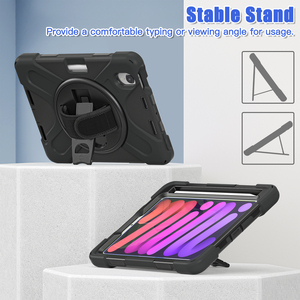 เคสกันกระแทกสำหรับ iPad Mini 6 พร้อมสายสะพายและขาตั้ง - Product Image 6