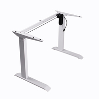 Support de bureau debout électrique à moteur unique, design moderne, support réglable en hauteur pour un usage domestique pour les chambres ou le travail de bureau