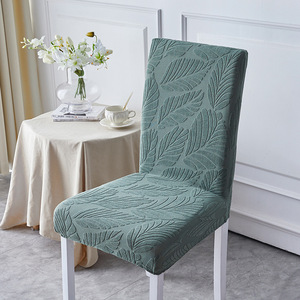 Jacquard stampato moderno tavolo da pranzo sedia fodera universale <span class=keywords><strong>elastico</strong></span> per la casa cuscino integrato mezza sedia schienale - Product Image 4