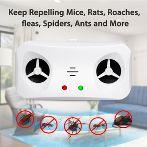Siêu âm Pest <span class=keywords><strong>Repeller</strong></span> và máy lọc không khí 2 trong 1 điều chỉnh 15KHz đến 50KHz Tần số với 3 chế độ hoạt động - Product Image 5