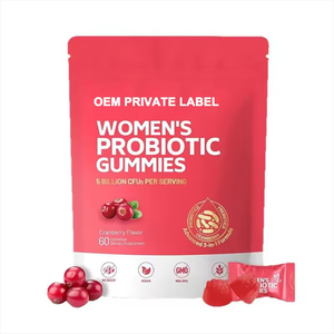 Logo Kustom Permen Jeli Probiotik Kesehatan Vagina Wanita dengan Cranberry <span class=keywords><strong>Lactobacillus</strong></span> <span class=keywords><strong>Rhamnosus</strong></span>, Suplemen Probiotik Penyeimbang pH - Product Image 1