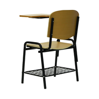 Meubles de classe personnalisables, bureau et chaise combinés en plastique rigide pour la formation des étudiants