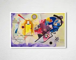 Yellow Red and Blue by Wassily Kandinsky Fine Art Print Abstract Canvas Wall Art