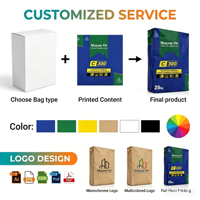 Sac d'emballage composite multicouche 25 kg pour colorants et teintures textiles, résistant à la décoloration, personnalisable OEM ODM
