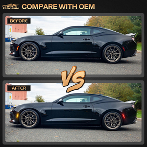 Nuevo guardabarros delantero trasero dinámico rojo ámbar LED luces de posición lateral para Camaro 2016-2023 Cadillac ATS CTS lámparas indicadoras de animación - Product Image 6