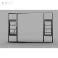 NFRC As2047 CE Estándar Thermal Break Casement Ventanas de aluminio Florida Hurricane Impact House Villas fijas Acero inoxidable