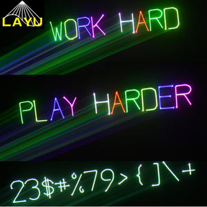 LAYU Artículo en Oferta Proyector Láser de Texto RGB de 1W con Teclado, Luces de Escenario con Logotipo Láser para Fiestas de Cumpleaños y Discotecas - Product Image 6