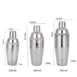 Outils de mixologie pour barman avec logo personnalisé Shaker de fond lesté Shaker à cocktail <span class=keywords><strong>Boston</strong></span> en acier inoxydable - Product Image 2