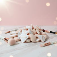 Éponge de maquillage triangulaire en forme de guimauve pour le coin des yeux, utilisation sèche ou humide, outil applicateur coussin d'air doux