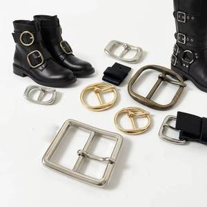 Heavy-duty metal pin buckle, suitable for leather craft <b>belts</b>, dog collars, pet <b>harnesses</b>, shoes, adjustable fasteners, and - Product Image 3