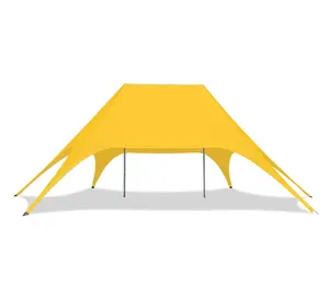 एल्यूमीनियम पोल स्पाइडर खेल की घटनाओं के लिए स्टार के आकार का तम्बू विज्ञापन खिंचाव तम्बू