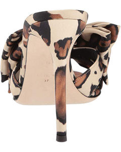 Sandali tacco alto muli Twist nuovo arrivo per scarpe da donna personalizzate tacchi sottili in gomma tessuto elasticizzato - Product Image 5