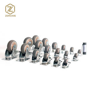 Rodízios giratórios universais Light Duty Móveis Roda Castor Silencioso Trolley Roda para Mesa Cadeira Sofá Aparelho com Freio de Segurança - Product Image 3