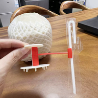 Ouvre-noix de coco manuel innovant en plastique avec clip porte-paille intégré pour noix de coco vertes
