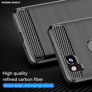 Fiber De carbone Antichoc Cas TPU Téléphone Cas Pour Google <span class=keywords><strong>Pixel</strong></span> 4 <span class=keywords><strong>4a</strong></span> 3 3a 2 XL Silicone De Protection Couverture Arrière - Product Image 3