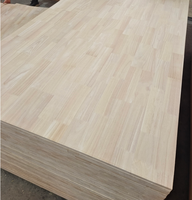 Planche en bois massif de caoutchouc à jointure à languettes, prix usine de gros, pour fabricants de meubles, lits et tables, 1220*2440mm