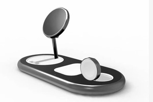 <span class=keywords><strong>Chargeur</strong></span> sans fil pour station de téléphone mobile Banque d'alimentation extérieure pour Airpods 2024 Produit tendance 3 en 1 pour montre intelligente pliable 15W - Product Image 6