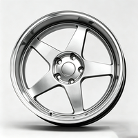 Jantes NEXUS Deep Lip JDM EVO 15 16 17 18 pouces, 5 branches, Flow Forming, 5x114.3 4x100 pour Civic Subaru WRX BRZ RX-7