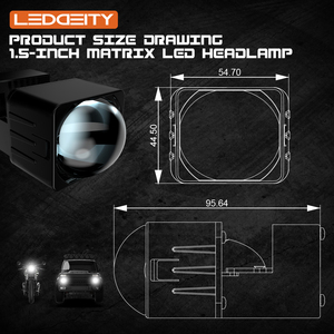 Đèn pha xe máy 1.5 inch <span class=keywords><strong>G1</strong></span>, thấu kính <span class=keywords><strong>projector</strong></span> cho đèn pha ô tô, đèn laser <span class=keywords><strong>projector</strong></span> LED kép - Product Image 5