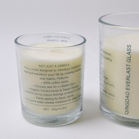 Bougies parfumées en verre personnalisées de luxe, bougies en cire de soja, vente en gros de bougies parfumées, coffret cadeau