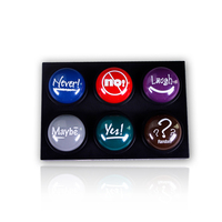 Bouton Sonore Personnalisable VOIX OUI NON – Buzzer de Jeu Amusant pour Fête Dansante, Jouet de Bureau, Cadeau Farfelu