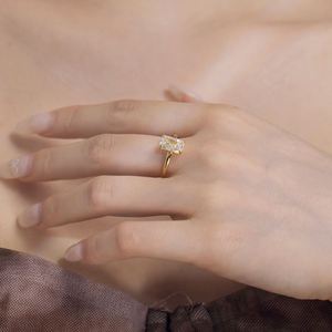 Dylam Classic Design Women Fashion <b>Fine</b> <b>Rings</b> S925 Silver Diamond 8A Crushed Iced Out Cut Cubic Zirconia Women Engage <b>Rings</b> - Product Image 3