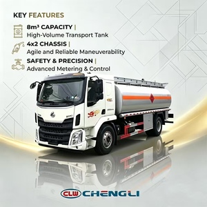 รถบรรทุกน้ำมันดีเซล 8CBM 4X2 Dongfeng รถบรรทุกถังน้ำมัน รถบรรทุกขนส่งน้ำมันสำหรับการขนส่งปิโตรเลียม - Product Image 3