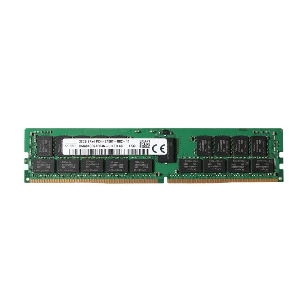 ذاكرة بيع بالجملة HMA84GR7AFR4N-UH ذاكرة رام 1x 32GB DDR4-2400 RDIMM PC4-19200T-R وحدة x4 ثنائية الترتيب
