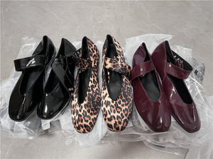 Nouvelles Chaussures de Ballet d'Été Mary Jane pour Femme, Sandales Plates Léopard 2026 - Product Image 3