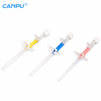 Aiguilles intraveineuses vétérinaires jetables Canpu 22G 24G 20G pour une fixation sécurisée et un accès fluide