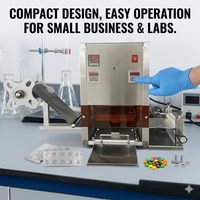 Machine d'emballage sous blister semi-automatique de bureau, électrique, pour pilules, capsules et comprimés