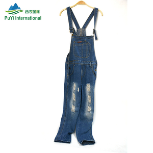 Straight Jeans Suspenders Jumper Slim Ripped Stretch Pants Full Length <strong>Jumpsuit</strong> <strong>Summer</strong> Used Woman Clothing Used Clothes <strong>Uk</strong> - Product Image 6
