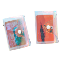 Fourniture d'usine Porte-cartes en plastique Logo personnalisé Étanche PVC souple Collection Transparent Porte-badge Pochette Porte-carte d'identité
