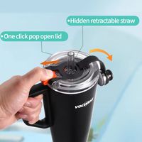 Gobelet isotherme personnalisé CE 30 oz avec logo, antidérapant, option d'emballage cadeau, couvercle anti-déversement, isolation sous vide