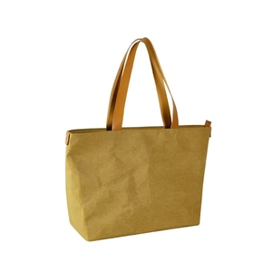 Bolsa de papel lavable Kraft práctica resistente a desgarros para compras - Product Image 3