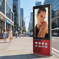 Affichage LCD extérieur IP55, kiosque interactif moderne avec écran tactile numérique Android 4K, pour la publicité, sur pied