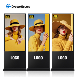 Affichage numérique sur pied HD pour intérieur, écran tactile IR, vidéo 4K, animation, moniteur publicitaire Android 75/86 pouces pour centre commercial - Product Image 1