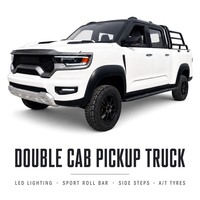 Mini camionnette électrique 4x4, moteur AC 4000W, 4 portes, 4 places, pneus 195/70R14, caméra de recul, couleur personnalisée, vente en gros