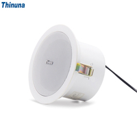 Thinuna CS-206A 6W Aktif Tavan Hoparlörü 220V 5 inç Tam Aralıklı Güçlendirilmiş Hoparlör, Ticari BGM ve PA Sistemleri için Çift Konili Sürücü ile
