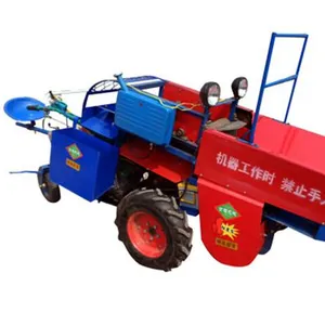 Cosechadora agrícola con motor de estilo vintage, máquina cortadora de trigo, Mini cosechadora de arroz de trigo, llave caliente
