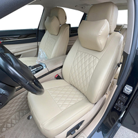 Fundas de Asiento de Coche de Cuero Ecológicas de Alta Calidad, Deportivas y de Lujo, Juego Completo para Ford, Mazda, CR-V, Civic, Vezel