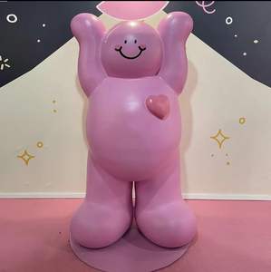 Escultura Grande de Resina de Fibra de Vidrio con Diseño de Personaje de Dibujos Animados <span class=keywords><strong>Bobo</strong></span>, Pintada a Mano, Tamaño Personalizado, Diseño Personalizado de Personajes de Moda de <span class=keywords><strong>TV</strong></span>/Películas para Exteriores - Product Image 4