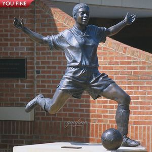 Grande campo di calcio all'aperto grande calcio scultura commemorativa bronzo coppa del mondo di calcio statua decorativa - Product Image 4