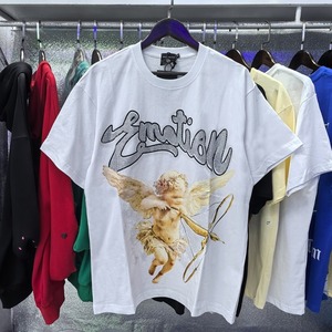 เสื้อยืดคุณภาพสูง ผ้าฝ้ายแท้ 100% ลายกราฟิก สไตล์สตรีทแวร์ สำหรับผู้ชาย ไซส์ใหญ่พิเศษ - Product Image 2