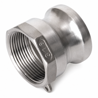 Raccord rapide Camlock en acier inoxydable 304 316 PN16 à surface lisse, adaptateur mâle type A avec filetage femelle