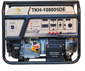 Générateur à essence à cadre ouvert TieKeHan TKH-10800SED 50/60Hz 230V/400V, cylindrée 460CC, moteur 192F 4 temps, démarrage manuel/électrique TK - Product Image 1